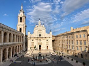 Our Lady Square where the Basilica of the Holy House of Loreto is located